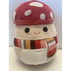 Squishmallows MALCOLM The MUSHROOM 7-8" Plush, Malcolm Scarf FALL HARVEST 2023